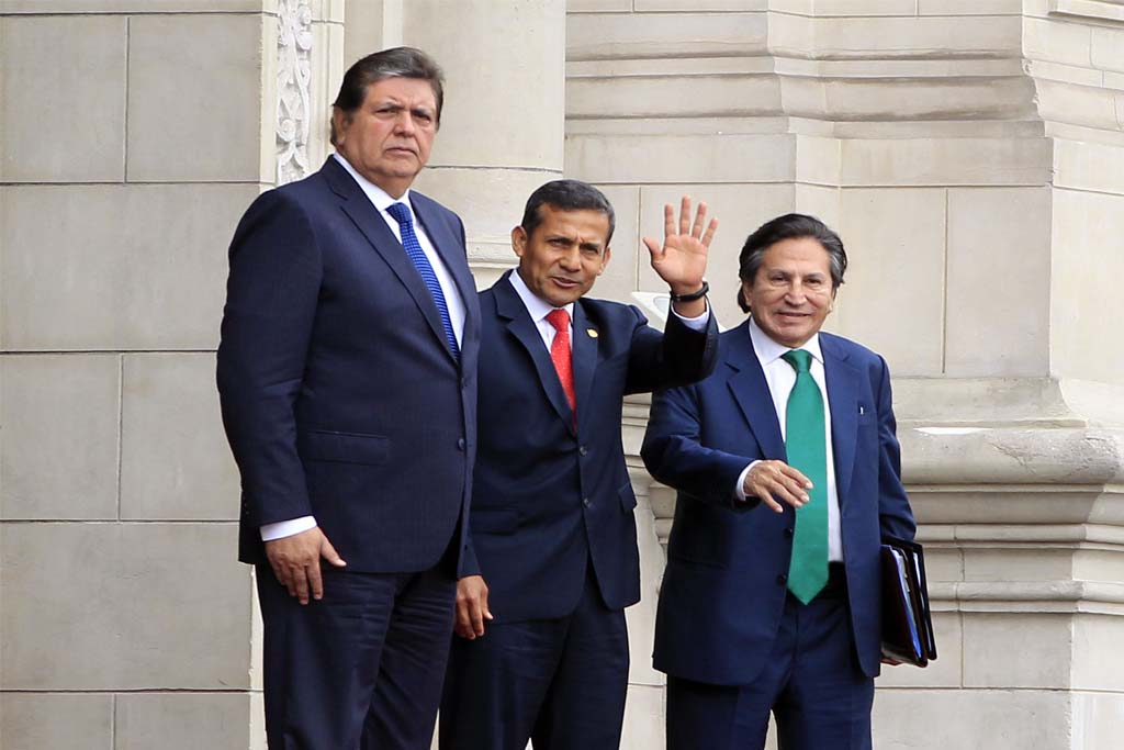 Presidente Ollanta Humala se reúne con ex mandatarios García y Toledo