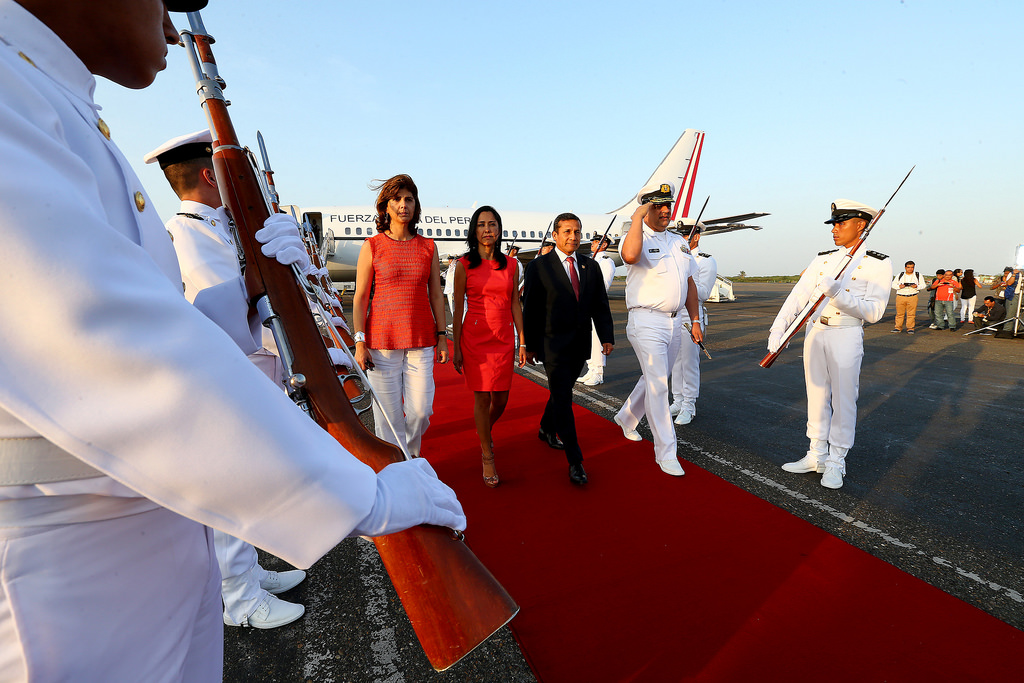 Presidente Humala llegó a Cartagena para participar en VIII Cumbre de Alianza del Pacífico y realizar Visita Oficial a Colombia