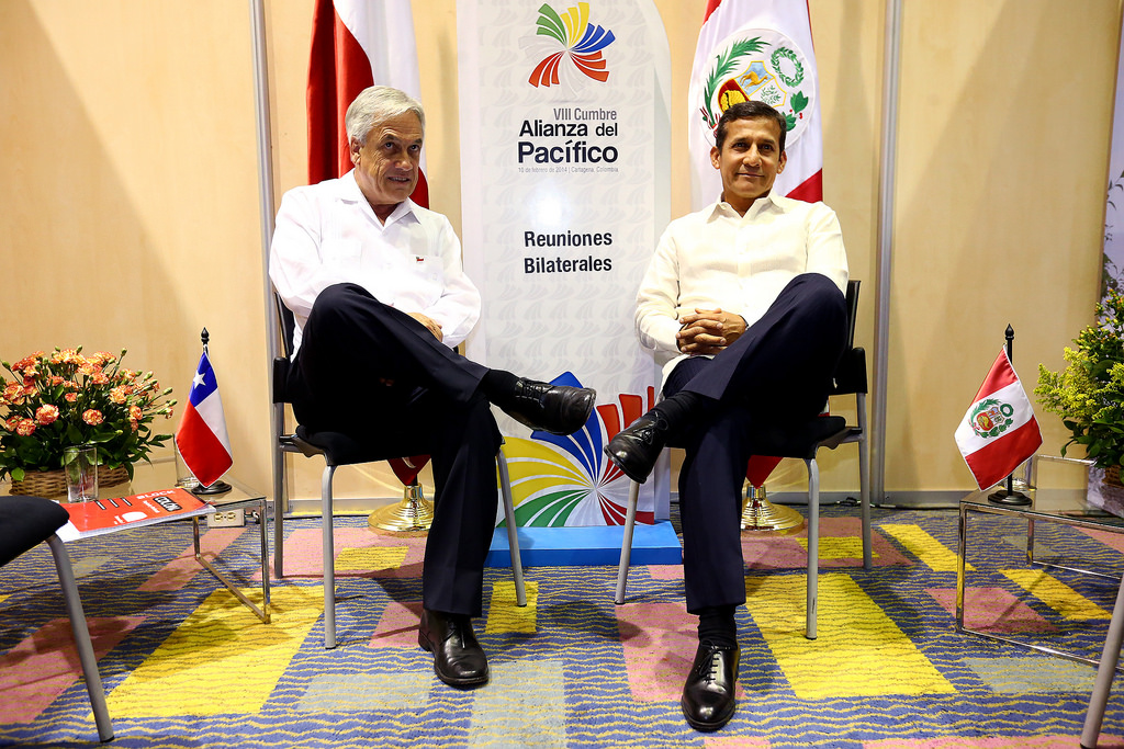 Presidente Ollanta Humala le ratifica con firmeza a Sebastián Piñera que el denominado triángulo terrestre es peruano