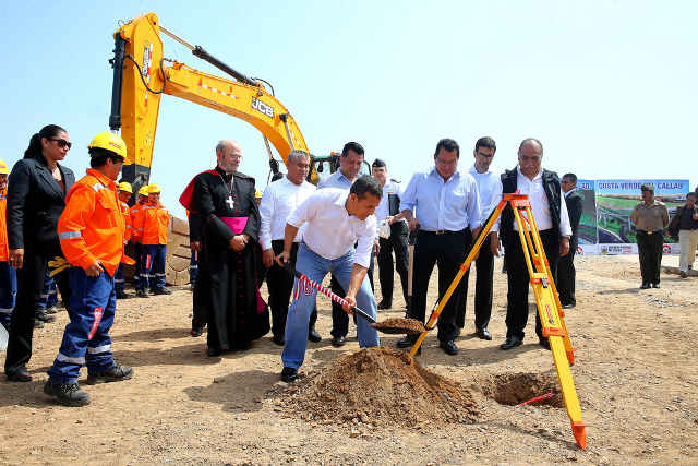 Mandatario inicia obras de Costa Verde del Callao que mejorará conectividad entre Lima y primer puerto del país