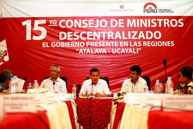 15° Consejo de Ministros Descentralizado en Atalaya corresponde a política de acercamiento del Estado a todo el país