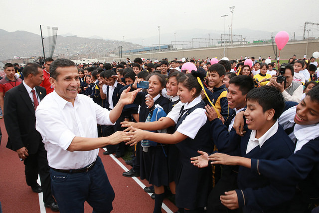 Presidente Humala inauguró obras en complejo deportivo en Canto Grande