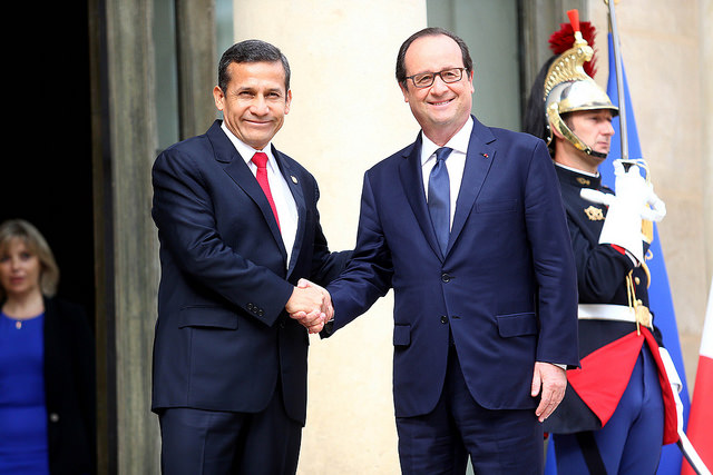 Presidente Humala se reunió con François Hollande en París