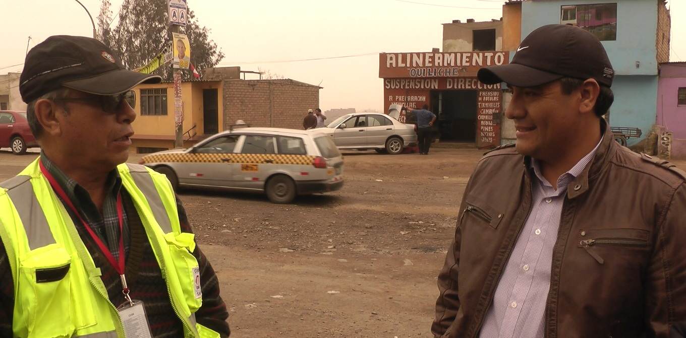 Congresista Ruiz Loayza fiscaliza tramo de la carretera Lima-Canta
