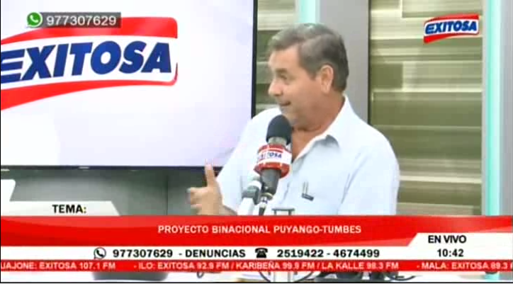Eduardo Garibotto: Hay aprovechamiento demagógico del expresidente Alan Garcia proyecto Puyango Tumbes no previene inundaciones y se centra en la irrigación