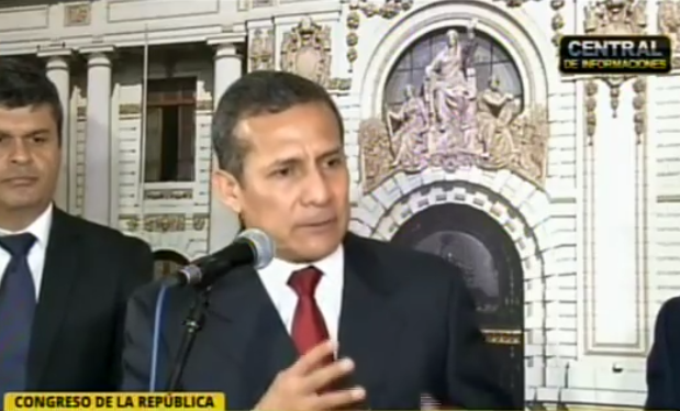 Conferencia de prensa Ollanta Humala sobre la inversión de prevención durante su gobierno