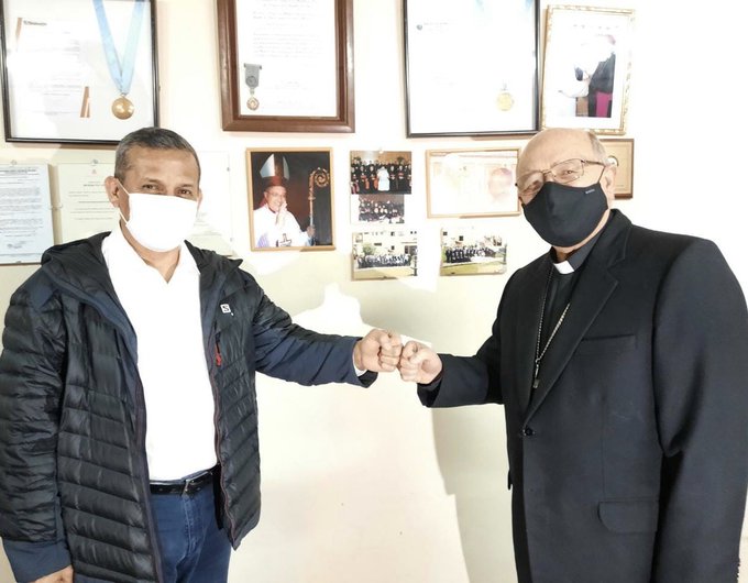 Ollanta Humala se reunió con el cardenal Pedro Barreto, Arzobispo de Lima